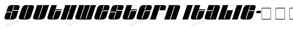 Southwestern Italic字体转换